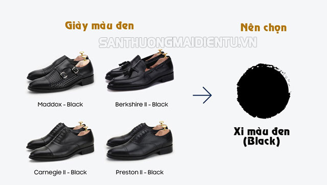 Xi đánh giày màu đen 